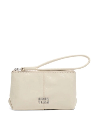 Bimba y Lola logo leather wallet - Neutrals