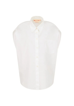 Marni cotton pocket shirt - White