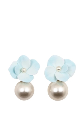 Jennifer Behr Addison floral-motif earrings - Blue