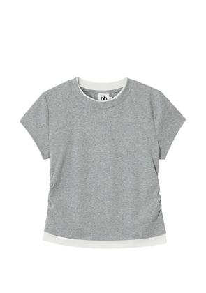 b+ab gathered layered T-shirt - Grey