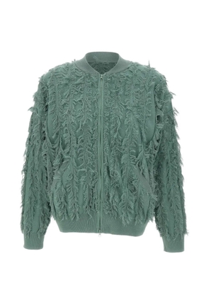 Kangra frayed zip jacket - Green
