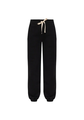 Jil Sander drawstring embroidered track pants - Black