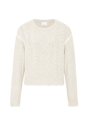 The Upside Xanthe cable-knit crew-neck sweater - Neutrals