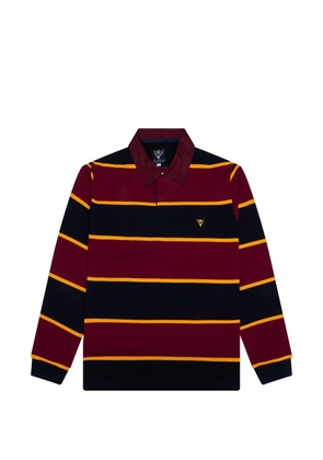 SOUTH2 WEST8 striped collared polo shirt