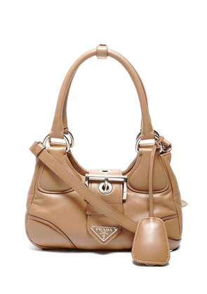 Prada Pre-Owned 2020-2025 moon leather bag - Neutrals