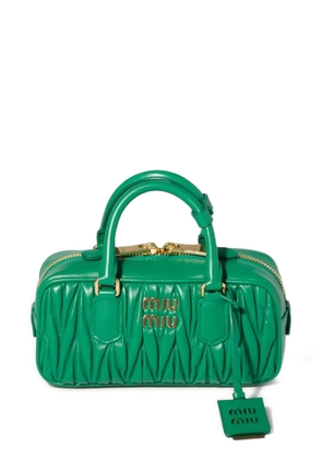 Miu Miu Arcadie matelassé nappa-leather bag - Green