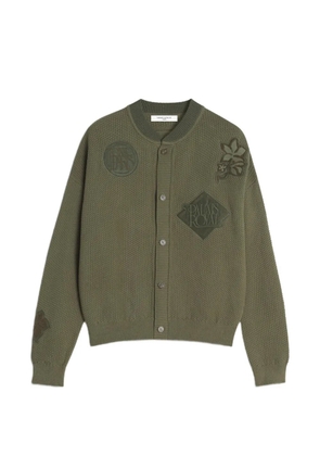 Maison Kitsuné buttoned appliqué cardigan - Green