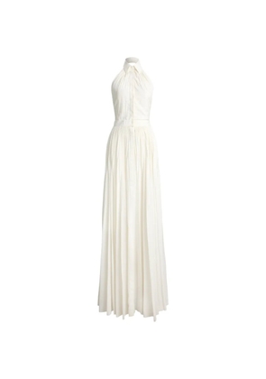 Ralph Lauren Collection Eldred pleated maxi dress - Neutrals