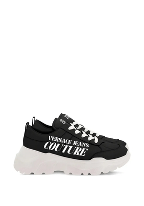 Versace Jeans Couture logo-lettering sneakers - Black