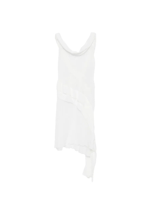 Gimaguas Boa asymmetrical dress - White