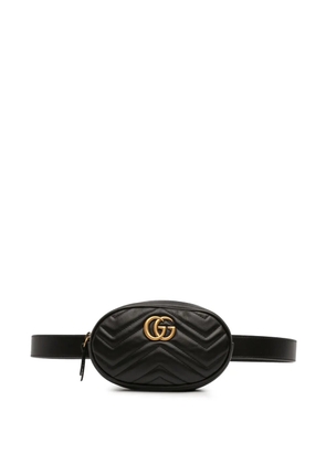 Gucci Pre-Owned 2016-2025 GG Marmont Matelasse Leather belt bag - Black