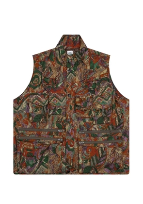 SOUTH2 WEST8 zipped multi-pocket padding vest - Green