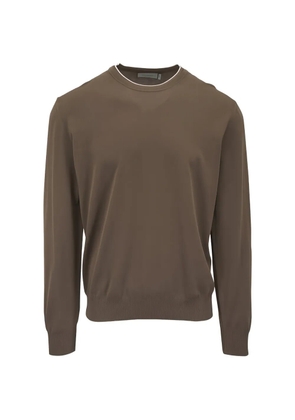 Canali crew-neck sweater - Brown