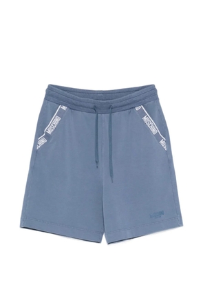 Moschino logo-lettering track shorts - Blue