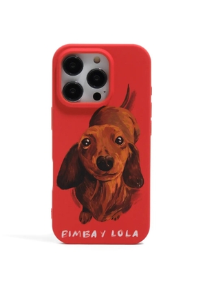 Bimba y Lola Iphone 16 Pro dog-print phone case - Red
