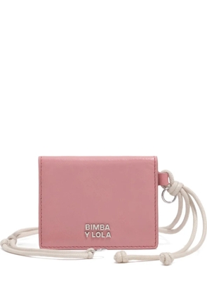 Bimba y Lola rope-detail leather wallet - Pink