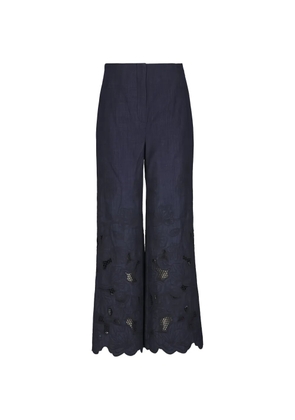 Veronica Beard Osborne flared trousers - Blue