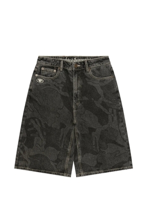AAPE BY *A BATHING APE® logo-embroidered shorts - Black