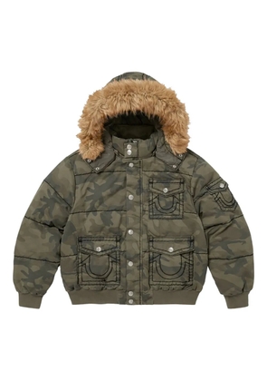 Supreme camouflage-pattern padded jacket - Green