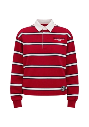 Sporty & Rich striped polo shirt - Red