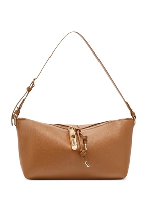 Furla Debby zip leather shoulder bag - Brown