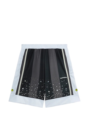 BARROW striped-detail shorts - Black