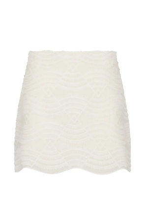 Kristina Ti patterned mini skirt - Neutrals