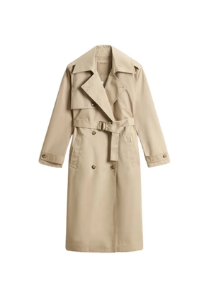 Woolrich double-breasted belted trench coat - Neutrals