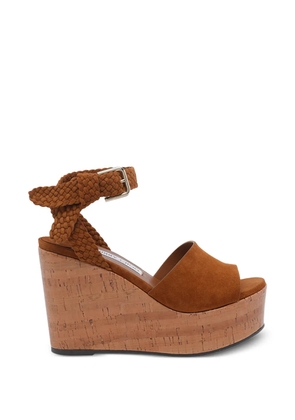 Jimmy Choo Jori 100 braided sandals - Brown