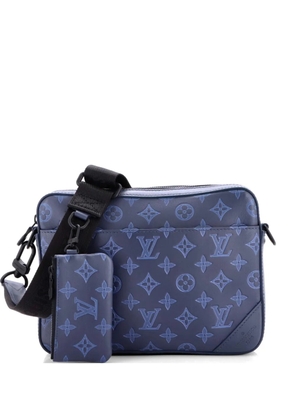 Louis Vuitton Pre-Owned Duo Messenger Bag Monogram Shadow Leather crossbody bag - Blue