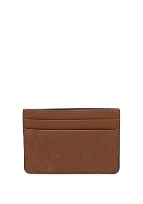 Gucci Pre-Owned 2016-2026 Guccissima card holder - Brown