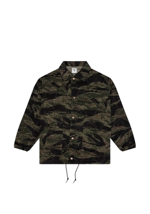 SOUTH2 WEST8 Skull Quilting camo-print jacket - Green