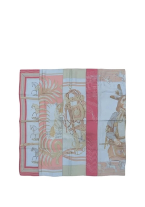 Hermès Pre-Owned 2000-2025 Dip Dye Carre en Carres Silk Scarf 90 scarves - Blue