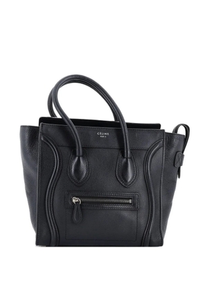 Celine Pre-Owned Luggage Bag Grainy Leather Micro tote bag - Black