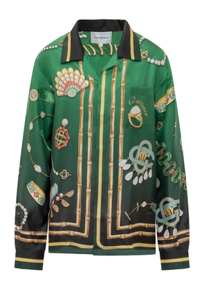 Casablanca La Boîte A Bijoux silk shirt - Green