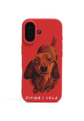Bimba y Lola Iphone 17 dog-print phone case - Red