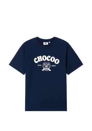 CHOCOOLATE crew-neck logo-print T-shirt - Blue