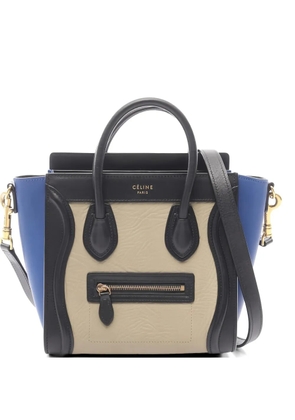Celine Pre-Owned 2000s nano Luggage leather tote bag - Neutrals