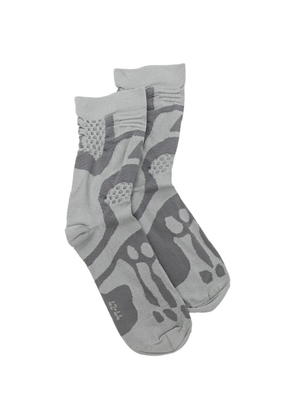 ROA Bones Logo Q-Skin Technical Crew socks - Grey