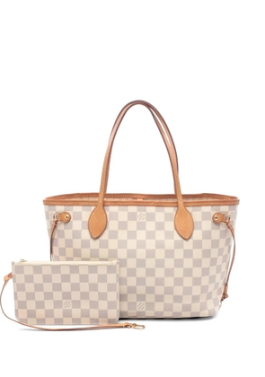 Louis Vuitton Pre-Owned 2018 PM Neverfull check-pattern tote bag - Neutrals