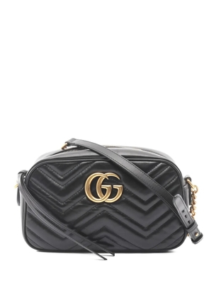 Gucci Pre-Owned 2010s chevron leather cross body bag - Black
