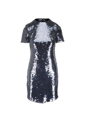 Akris sequin-embellished mini dress - Blue