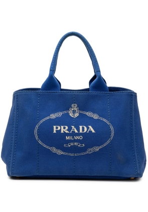 Prada Pre-Owned 2013-2025 Canvas Canapa Logo satchel - Blue