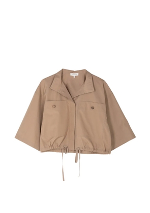 Lafayette 148 oversized short-sleeve jacket - Neutrals