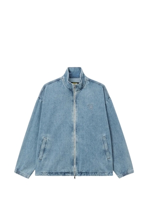 Mini Cream zip-up denim jacket - Blue
