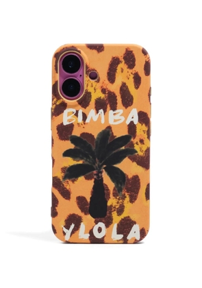 Bimba y Lola Iphone 16 animal-print phone case - Yellow