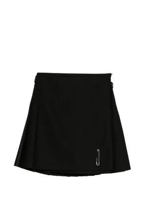 Le Kilt safety-pin pleated mini skirt - Black