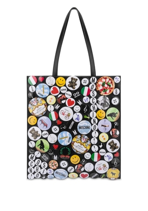 Moschino pin-detail tote bag - Black