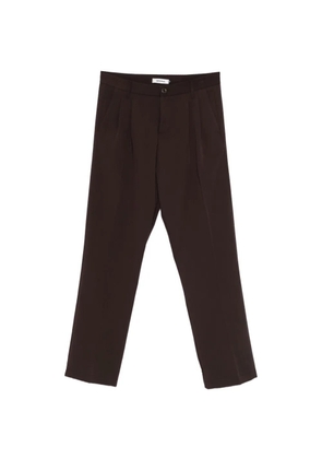 IMPERIAL pleated-design trousers - Brown