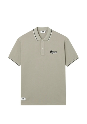 CHOCOOLATE logo trim polo shirt - Neutrals